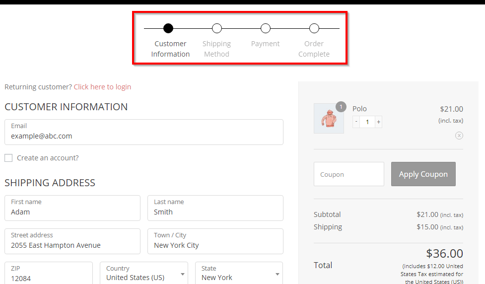 creating a multi-step form