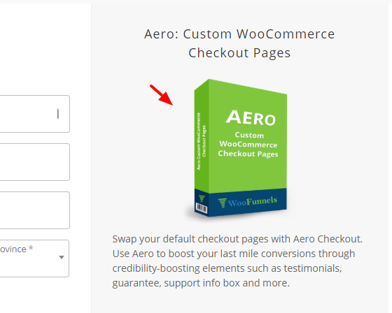 woocommerce checkout template with product image