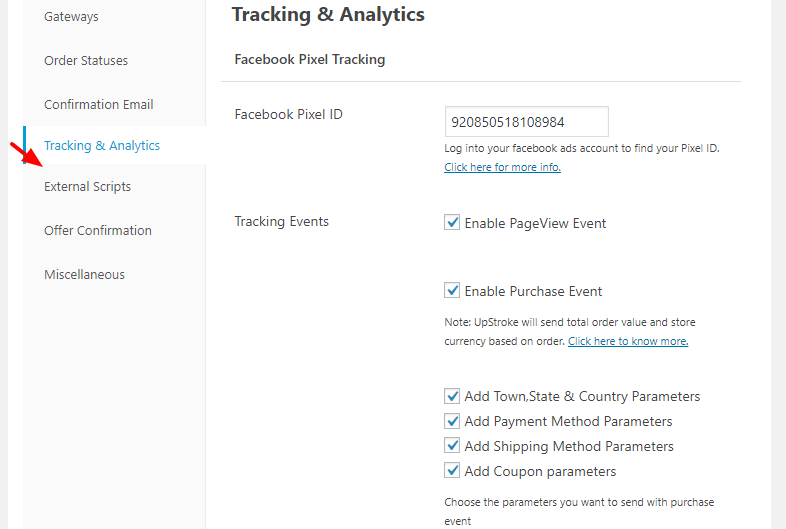 Facebook Conversion Tracking With One Click Upsells 