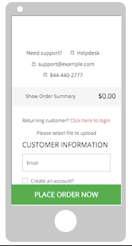 CTA button on your checkout page sticky for mobile