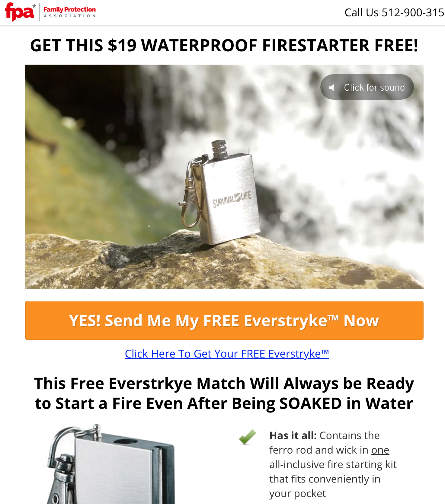 free plus shipping - firestarter