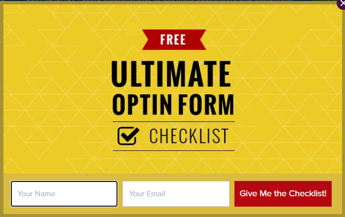 opt in form checklist