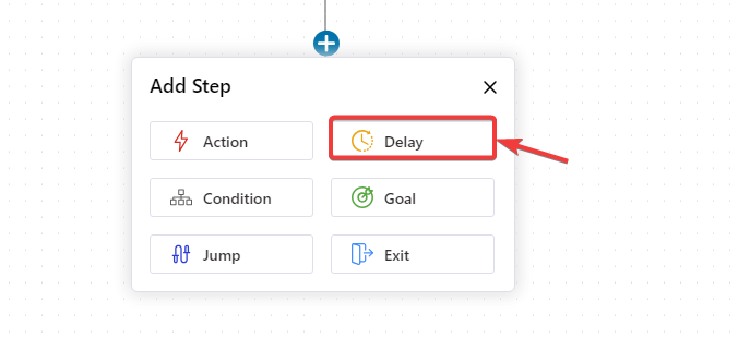 select delay action