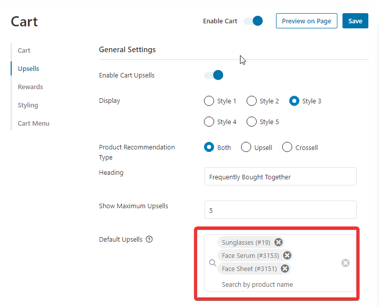 default upsells products on your woocommerce store
