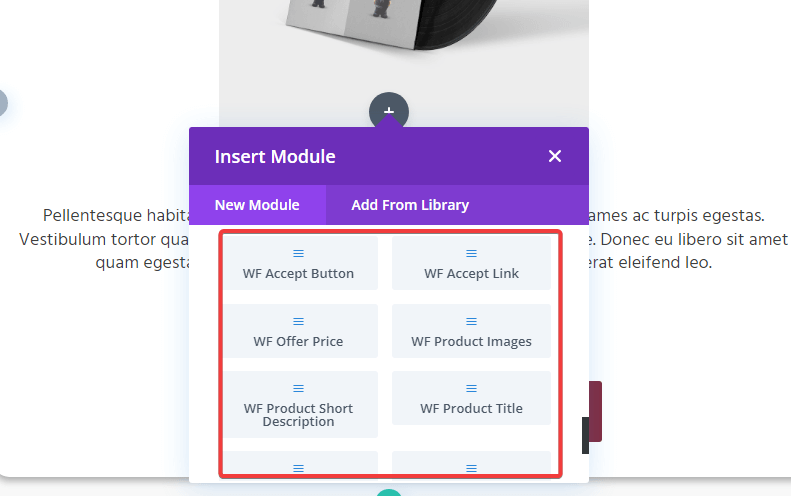 upsell template module