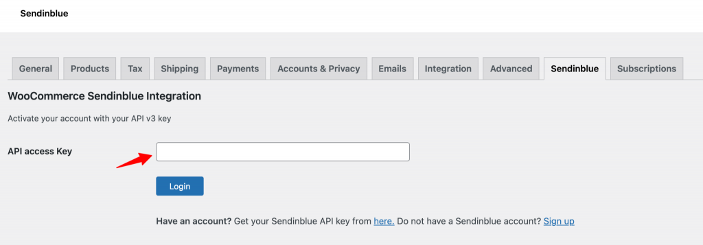 Configure the Sendinblue plugin