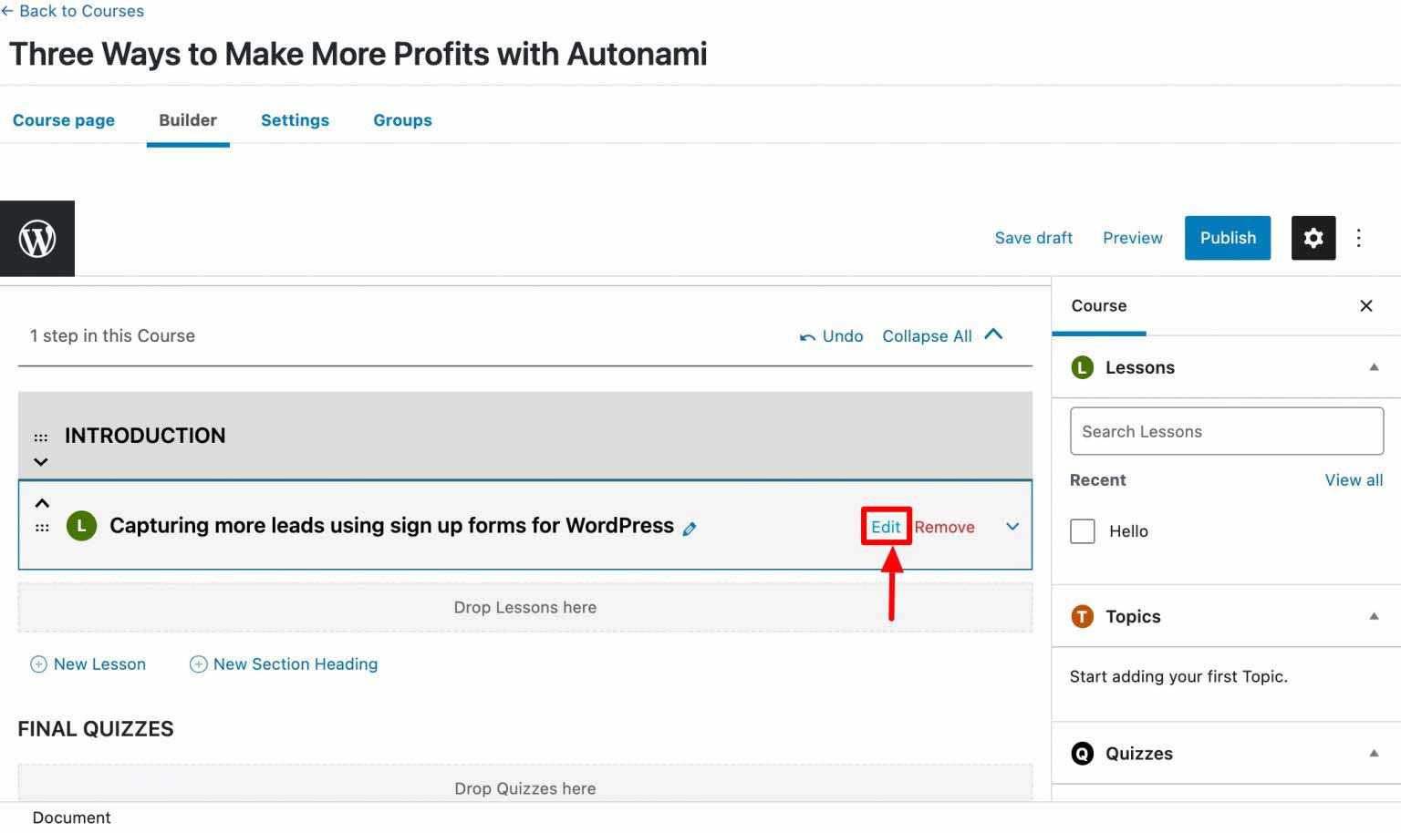 Learndash Tutorial How To Create A Free Course Funnel And Get Leads 3572