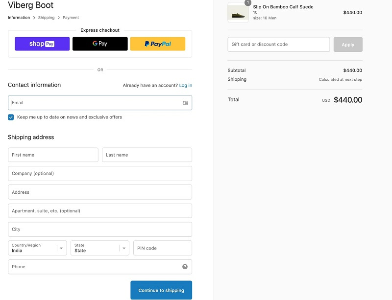 Optimized WooCommerce Checkout Page