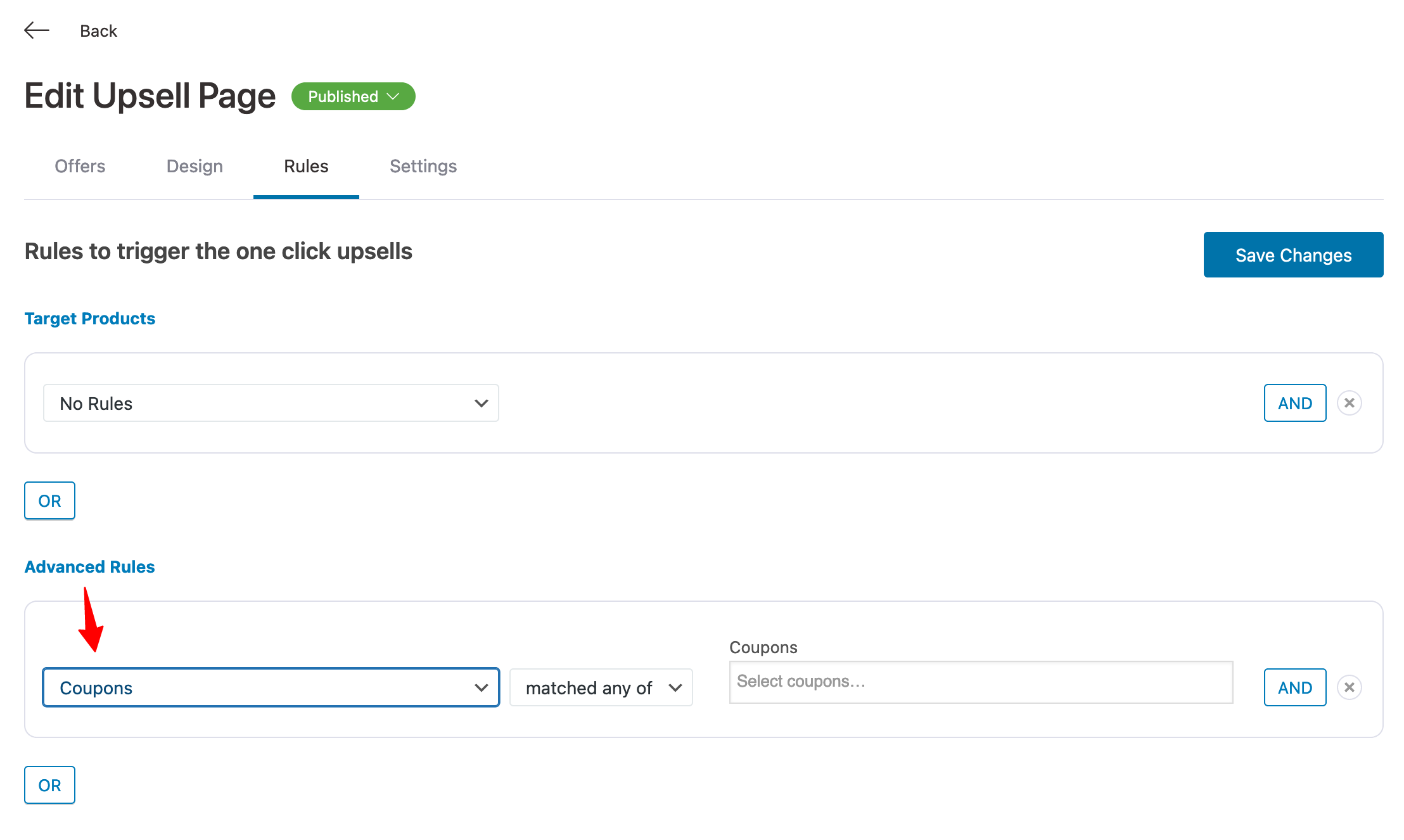 How to Show / Hide the Funnel on Use of Specific coupons During