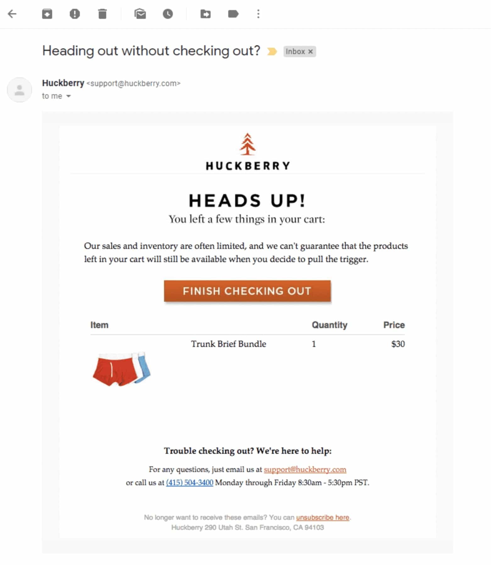 Limit the characters on cart abandonment subject line
