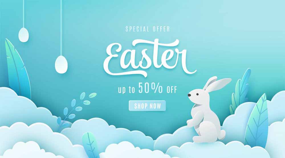 Easter Marketing Ideas #5 - Boost sales with Easter discounts & coupons