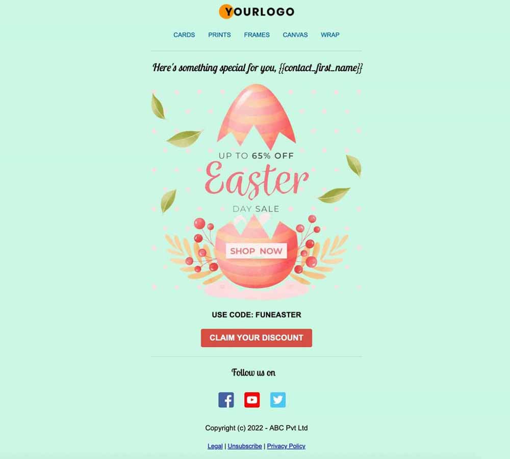 Easter Marketing Ideas #2 - Give Your Email or Newsletter Campaigns a Touch of Easter Flair