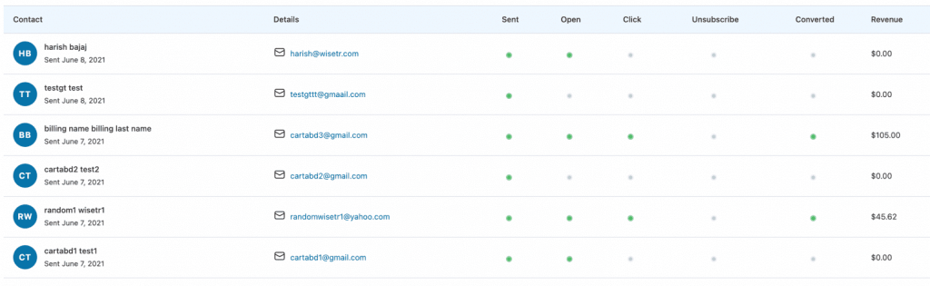 See engagements in FunnelKit Automations