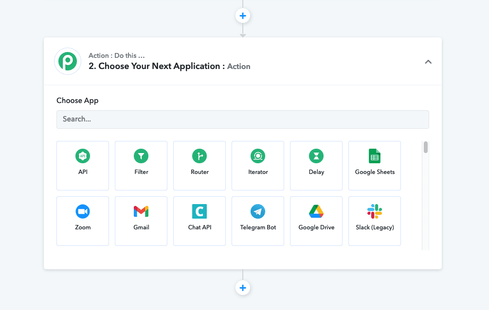 Now that your webhook is working, you can add the corresponding action to your workflow