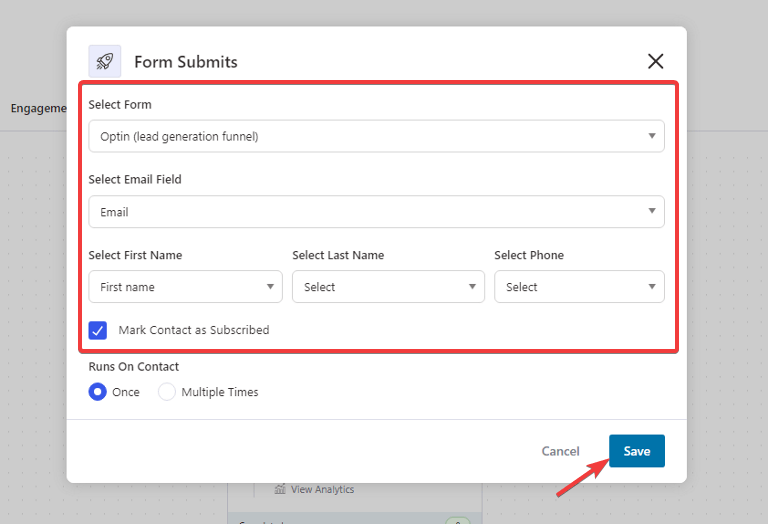 embed the form field