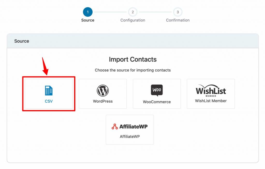 Import contacts from CSV in FunnelKit Automations CRM