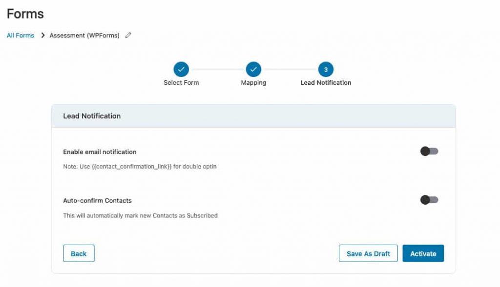 Send an Email Notification to your users and Auto-Confirm Contacts