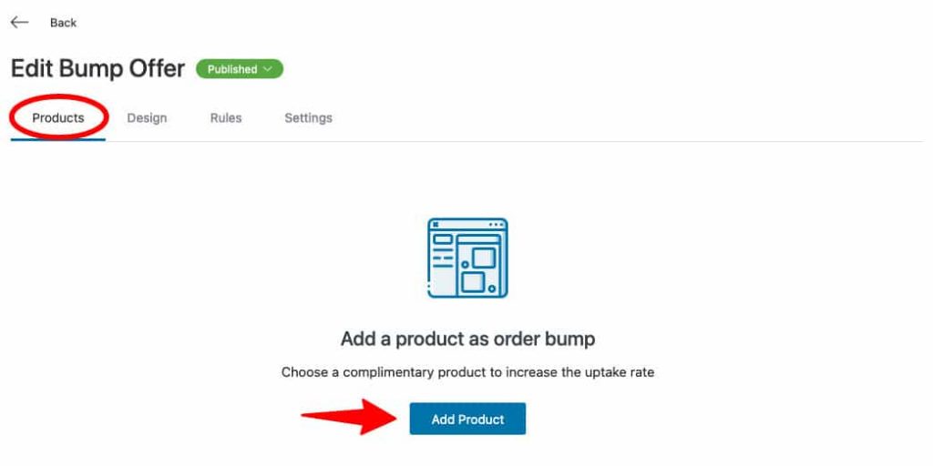 Add a product to your order bump