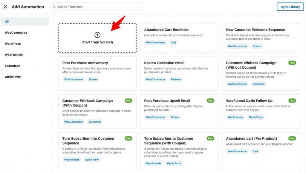 Here we will be creating the WooCommerce cart abandonment workflow from scratch