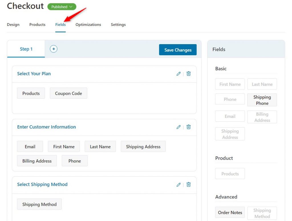 add/remove/rearrange the form fields