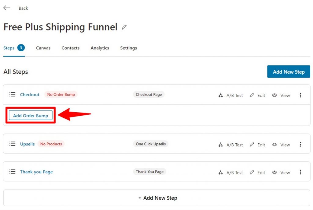 Add an order bump to your free plus shipping funnel