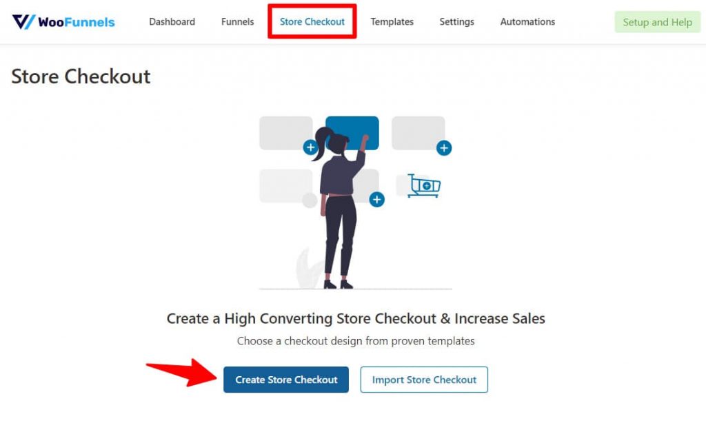Create a new store checkout