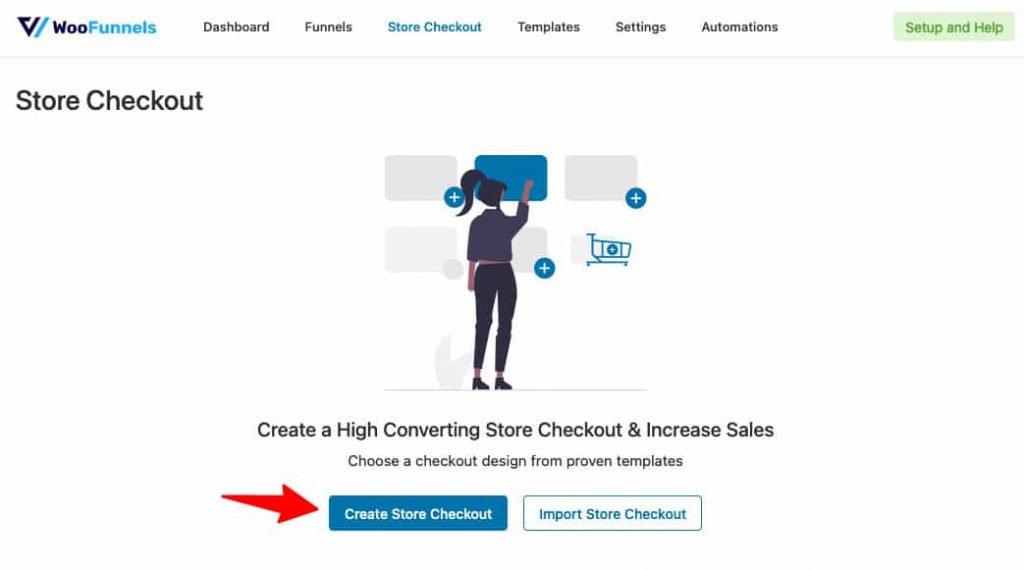 Click on 'Create Store Checkout'