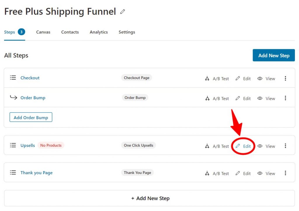 Customize the one-click upsell offer on your free plus shipping funnel