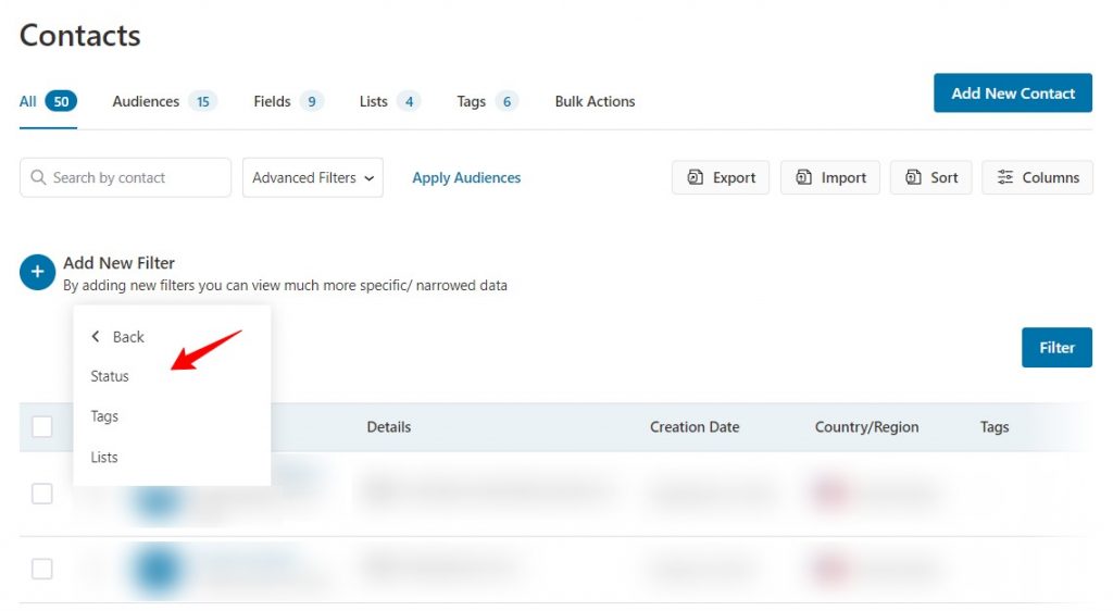 Filter contacts by Segments in FunnelKit Automations