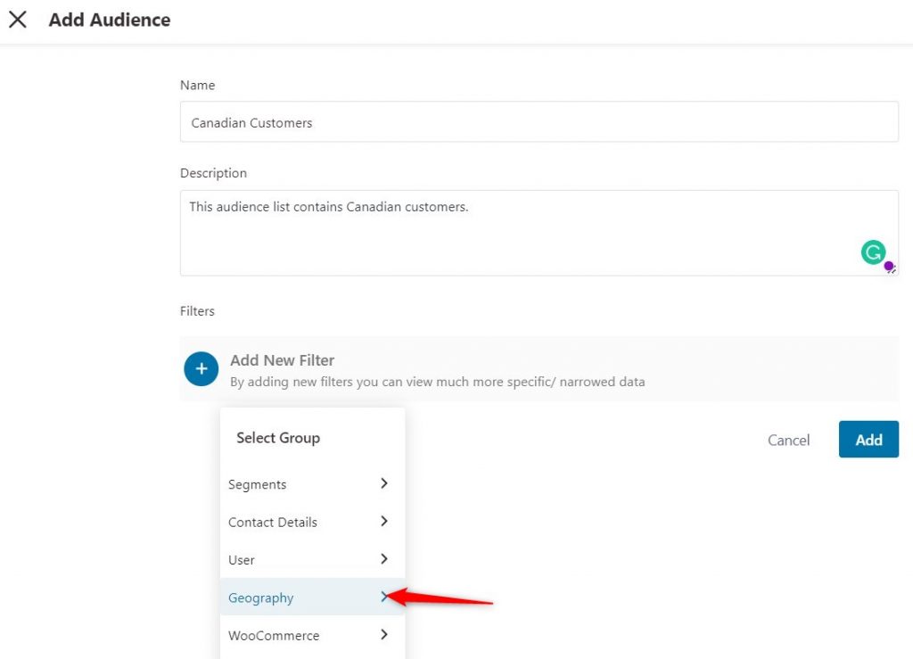 adding a geography based customer segmentation