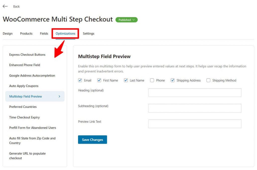 Optimize your woocommerce multi step checkout page