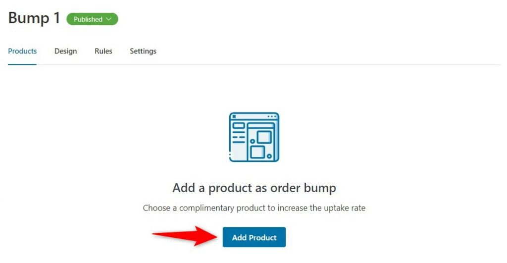 Add product to your order bump