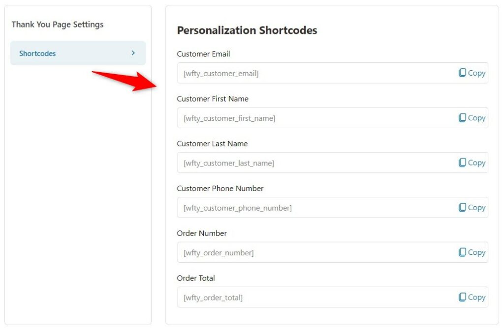 WooCommerce custom thank you page shortcodesWooCommerce custom thank you page shortcodes