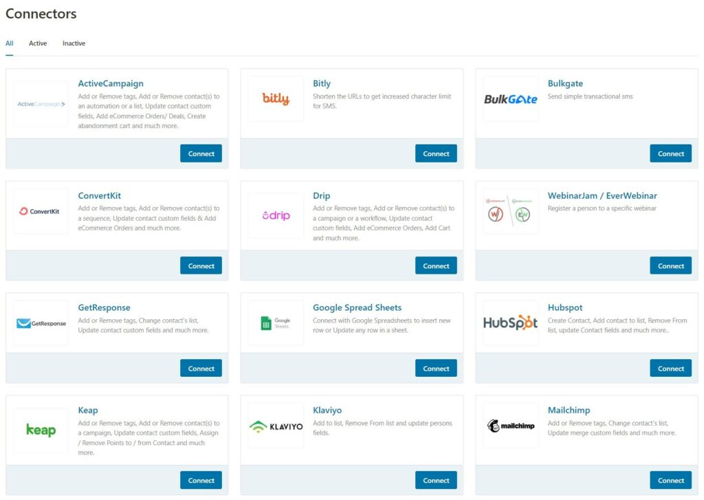 FunnelKit Automations - Connectors