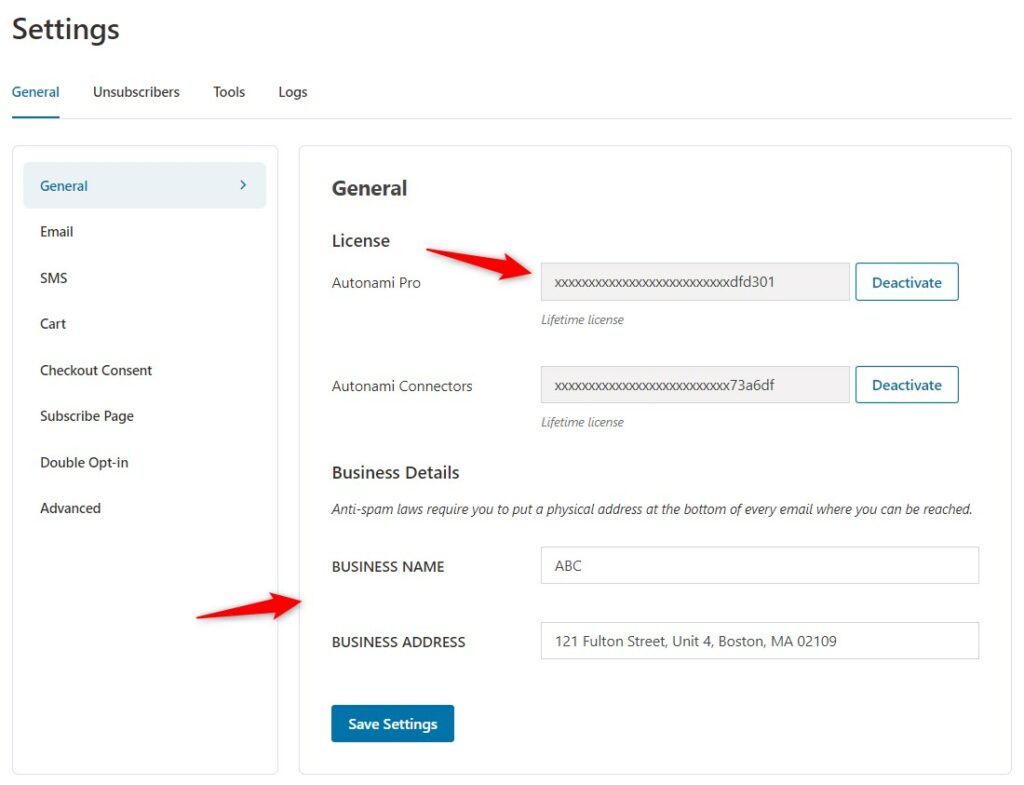 General Settings section in FunnelKit Automations