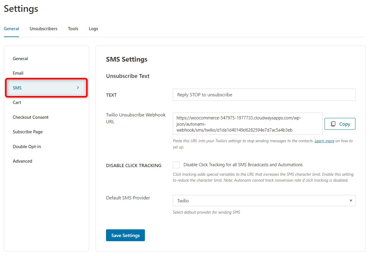 SMS - FunnelKit Automations