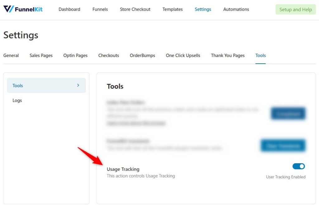 Usage Tracking