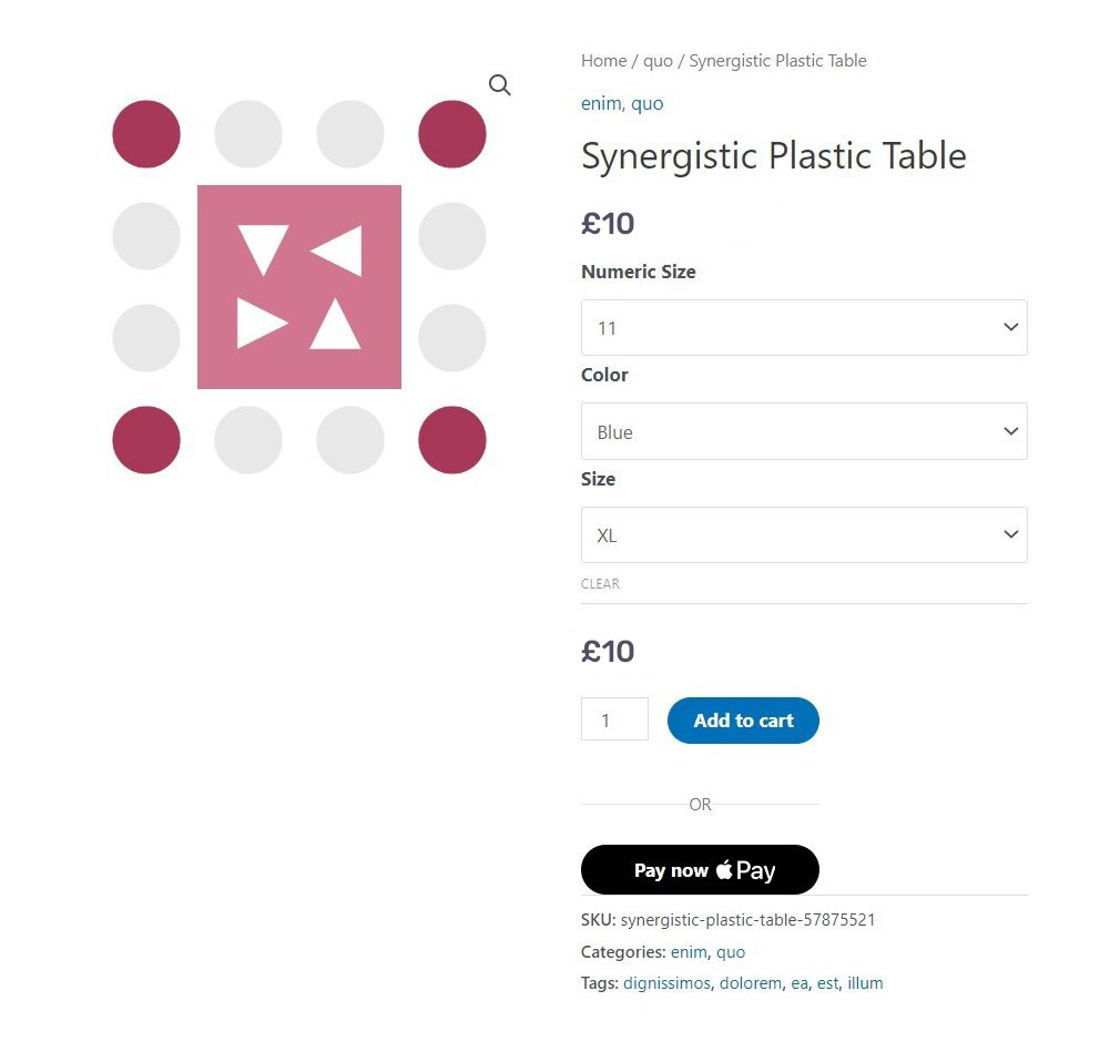 woocommerce apple pay button on the checkout page
