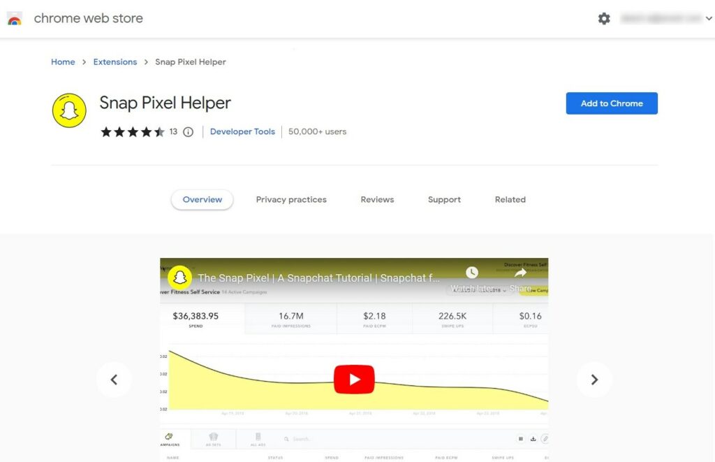 Snap Pixel Helper - track WooCommerce Snapchat Pixel events 