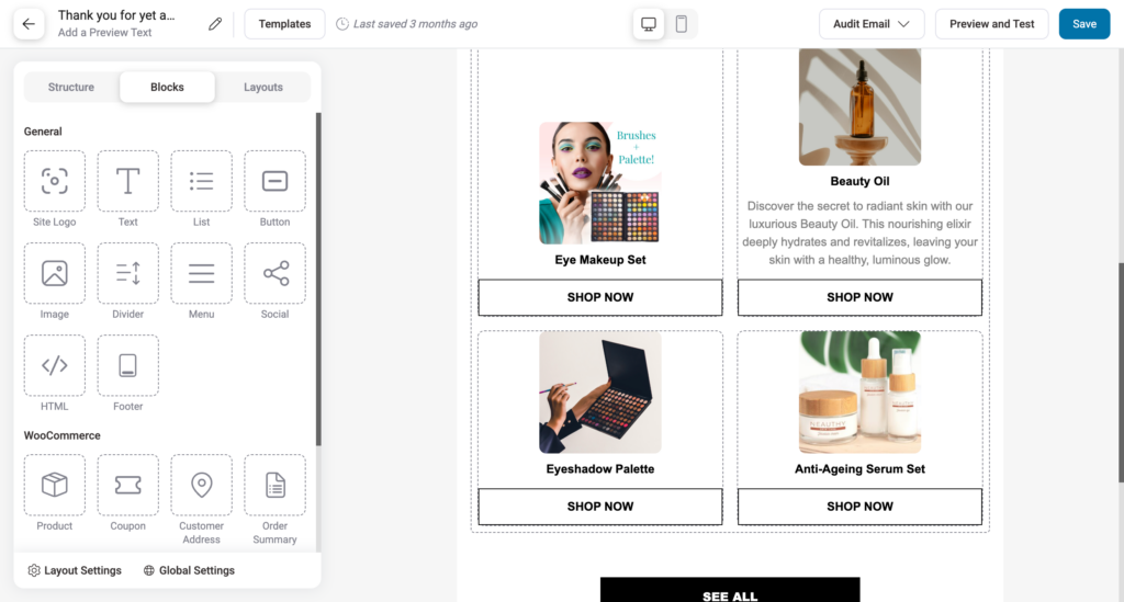 email built with new visual builder