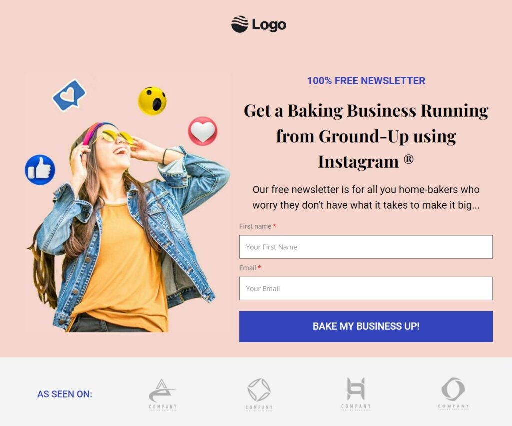 How To Create A Punchy Newsletter Landing Page That Converts