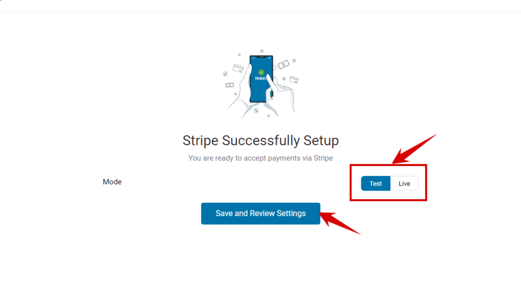 save and review Stripe and WooCommerce integration