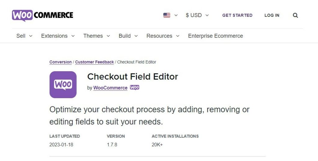 Checkout Field Editor by WooCommerce