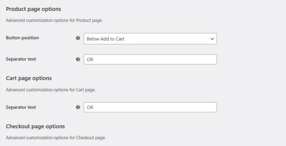 setting up product page customizations