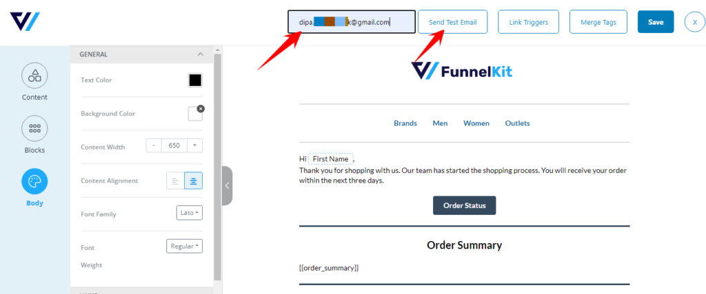 send test WooCommerce order confirmation email
