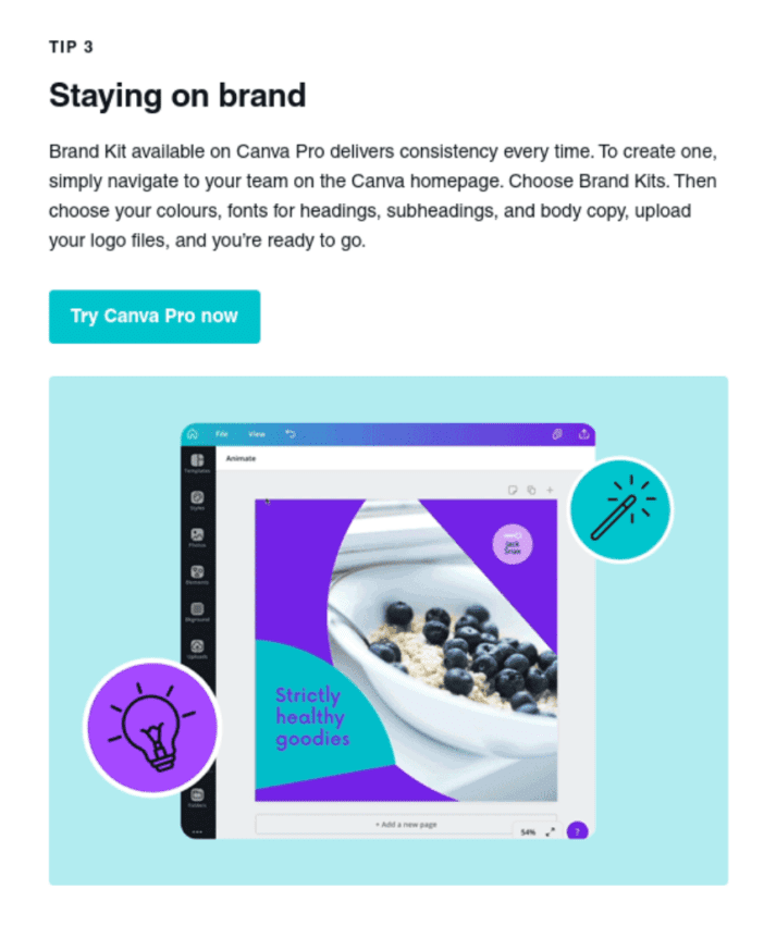 canva Free to Pro User Drip Campaign