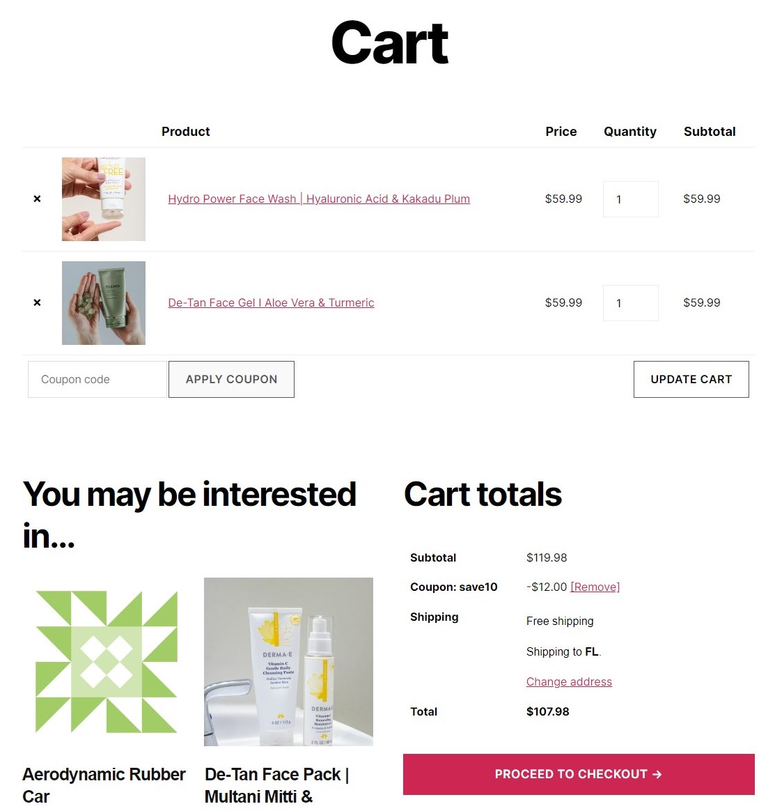 Going from the cart to the checkout page - WooCommerce traditional flow