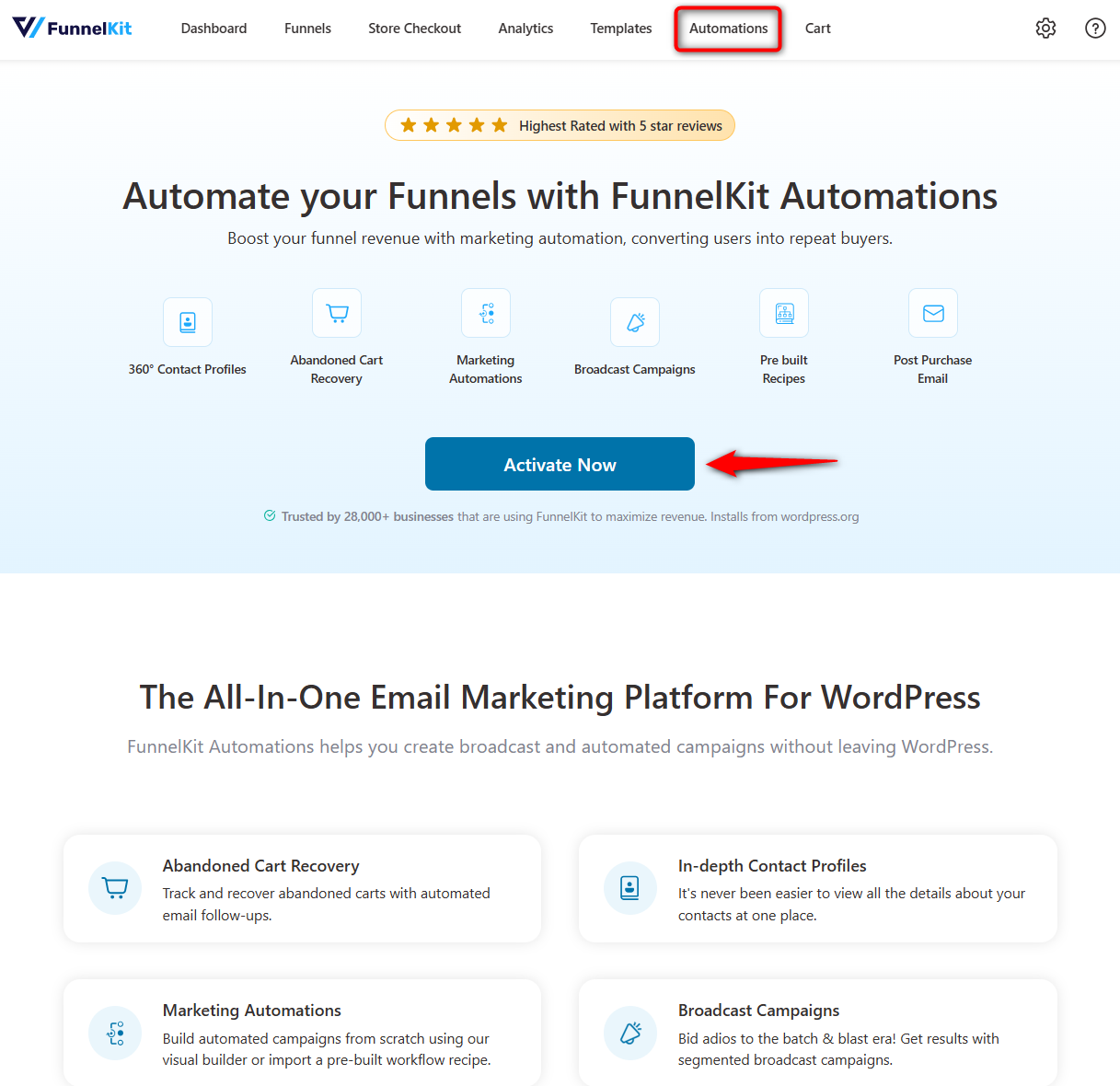 Automate the follow-up emails to complete your bridge funnel