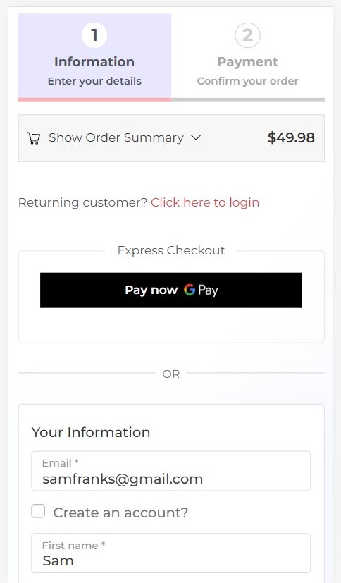 WooCommerce mobile checkout - one-click express payments such as Google Pay and Apple Pay