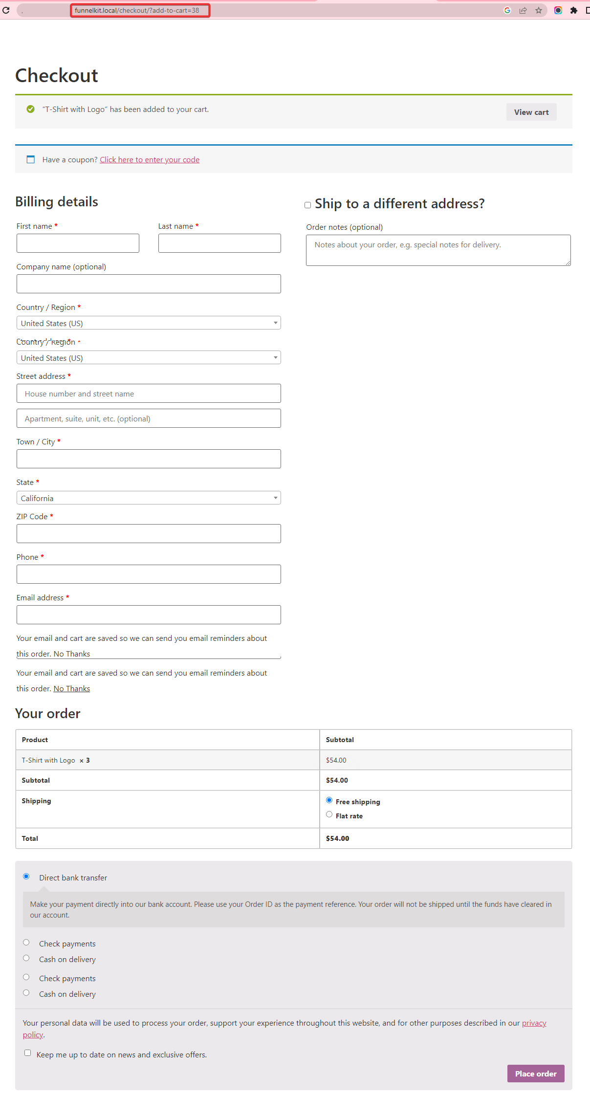 Accept both WooCommerce and Direct Checkout on the same form - Payment  System